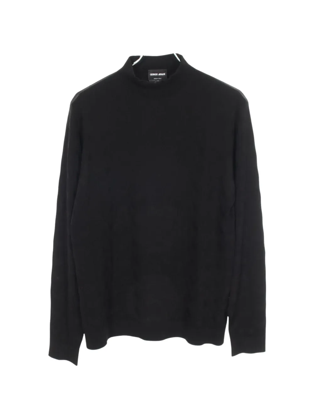 Giorgio Armani Pre-Owned pull côtelé à col montant (années 2010) - Noir Giorgio Armani Pre-Owned pull côtelé à col montant (années 2010) - Noir