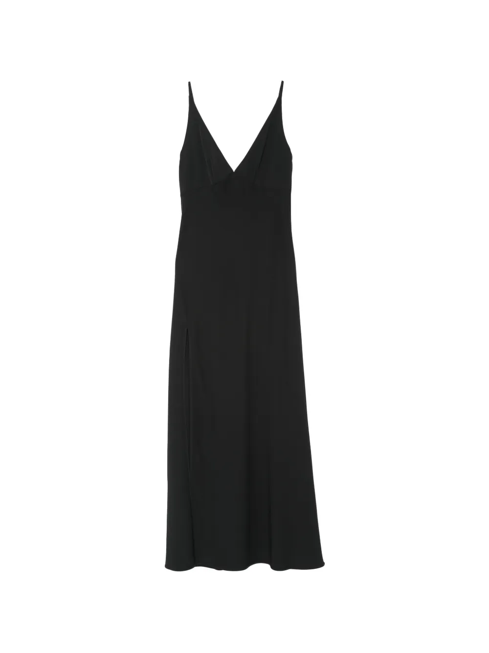 IRO side-slit V-neck dress - Noir