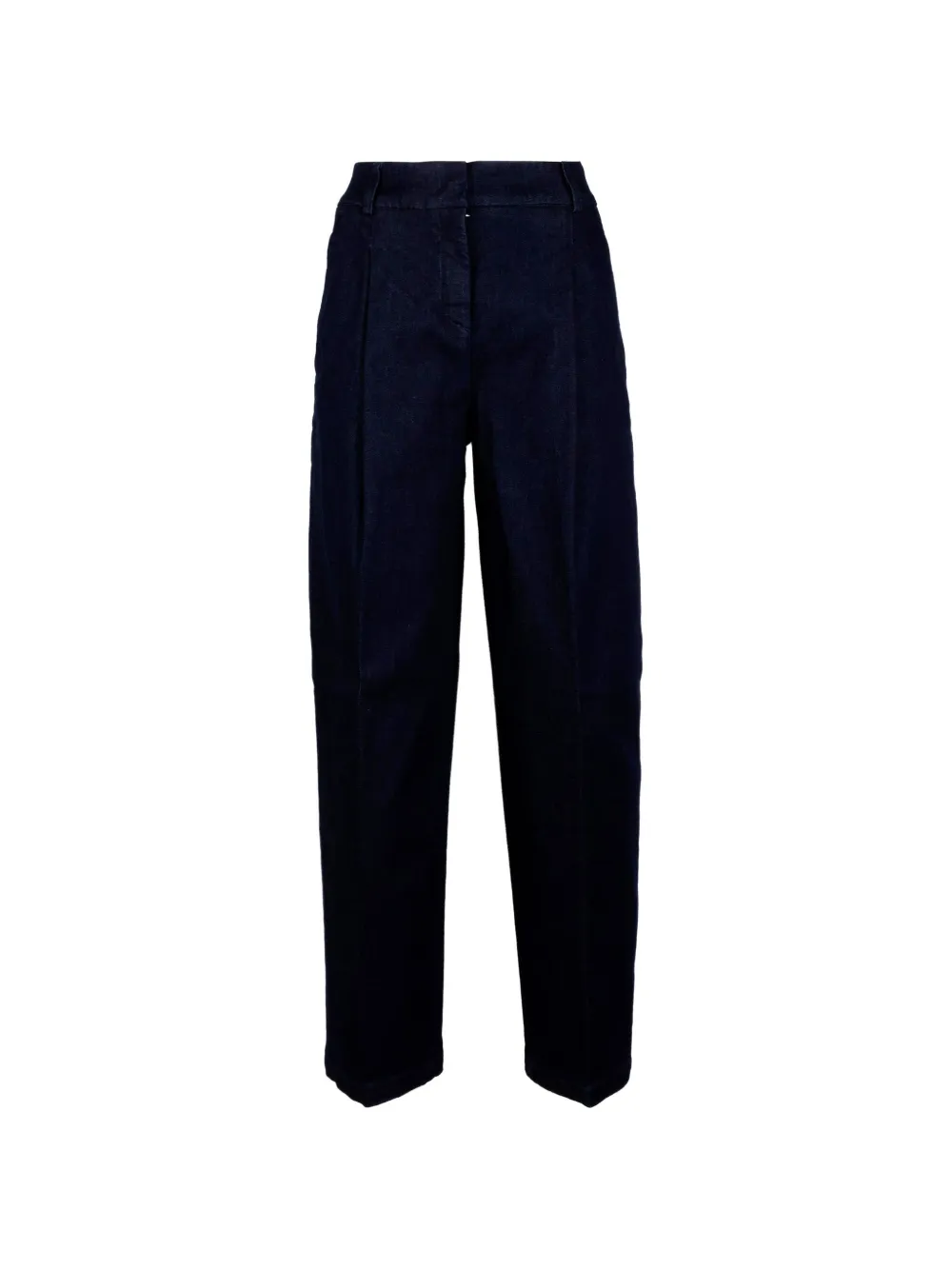 Via Masini 80 pleated wide-leg jeans