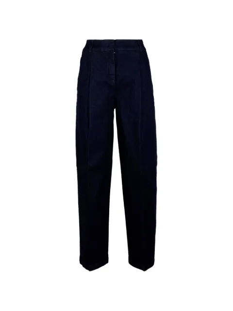 Via Masini 80 pleated wide-leg jeans