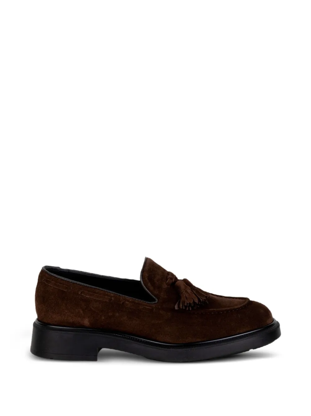 Fratelli Rossetti tassel-detail suede loafers - Marrone