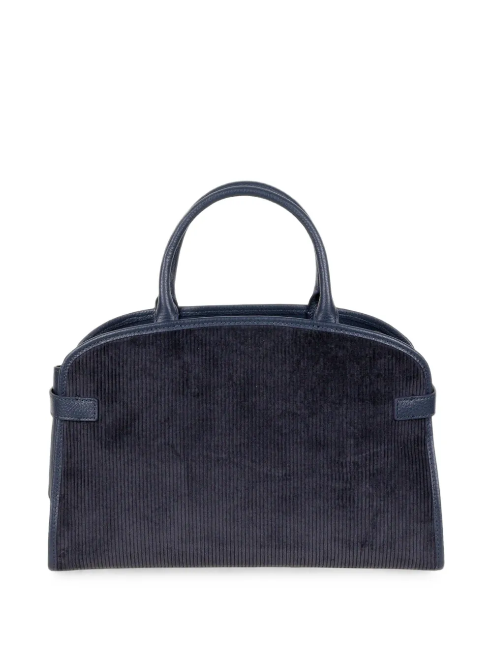 Coccinelle Sabine corduroy-effect leather tote bag Blauw