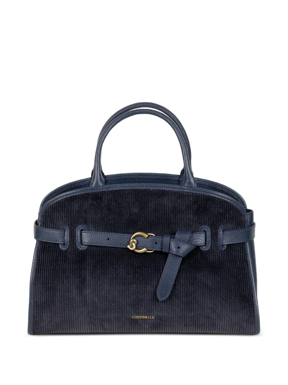 Coccinelle Sabine corduroy-effect leather tote bag