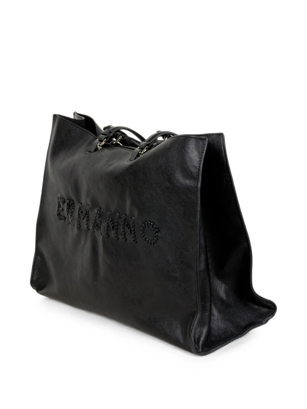 Ermanno Scervino embroidered logo tote bag Zwart