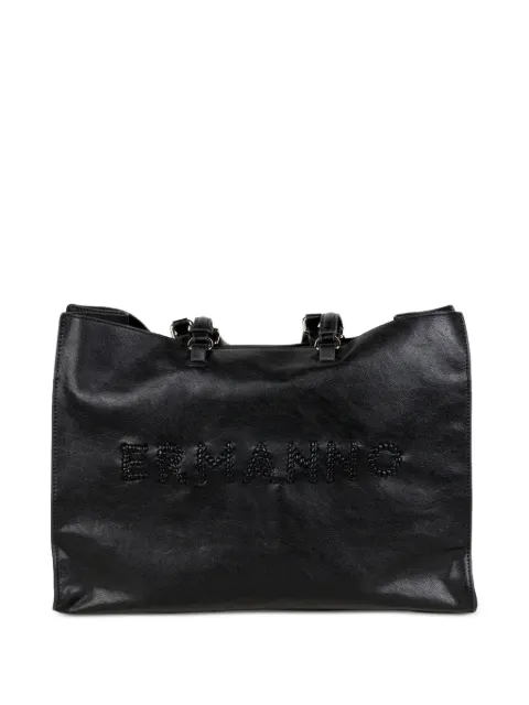 Ermanno Scervino embroidered logo tote bag