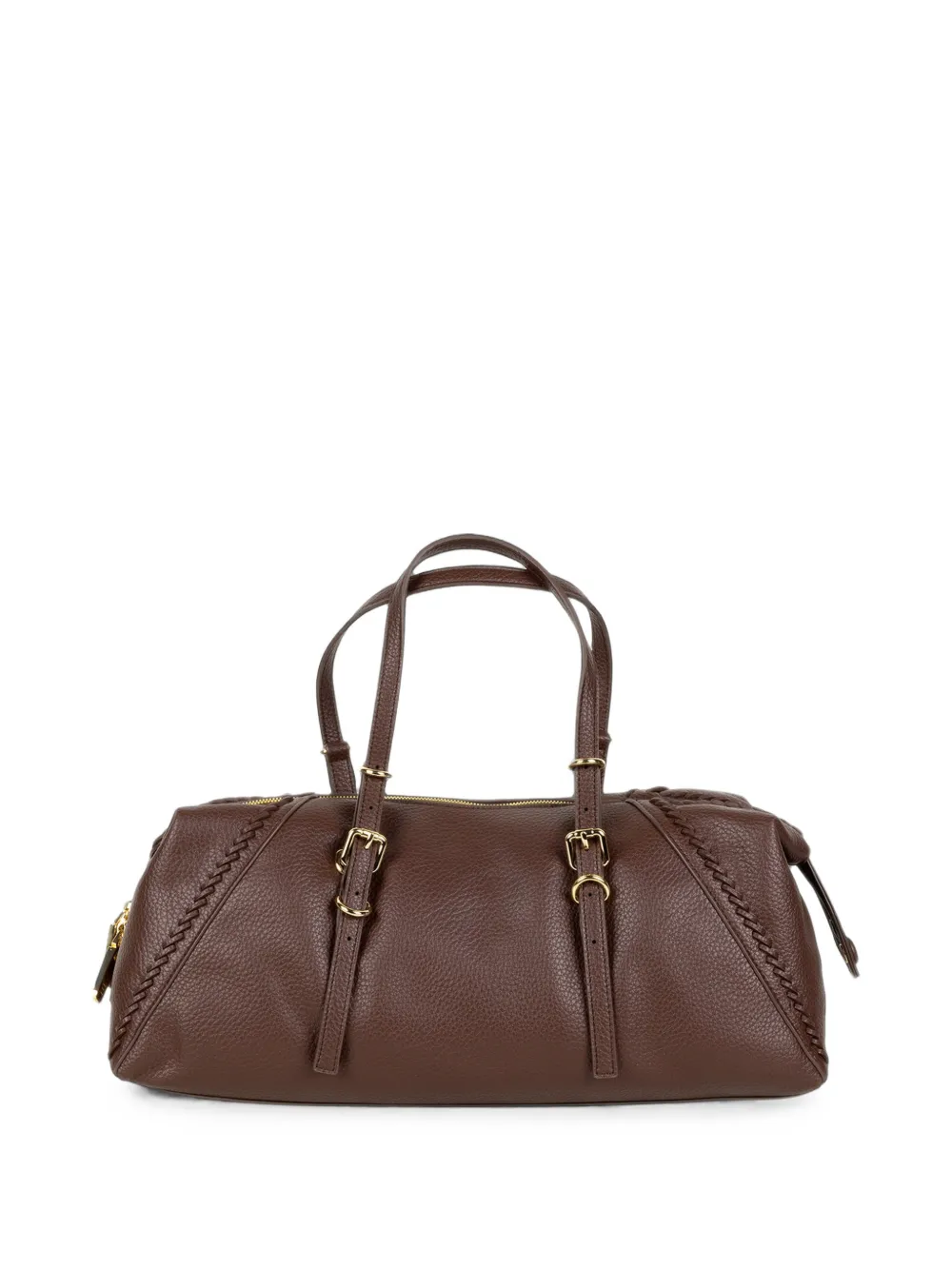Ermanno Scervino braided-detail weekend bag Bruin