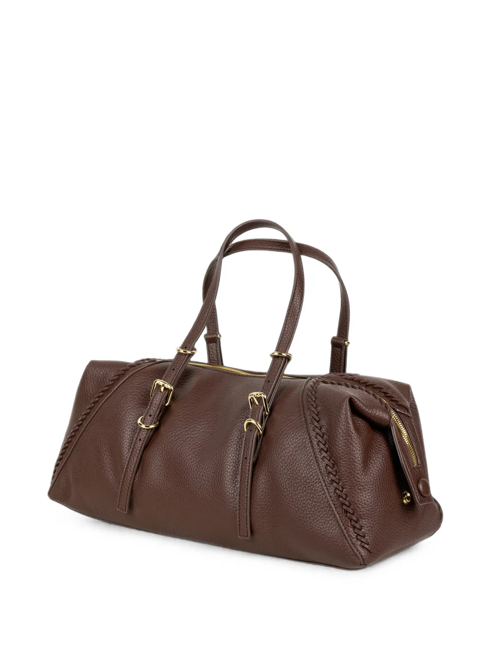 Ermanno Scervino braided-detail weekend bag Bruin
