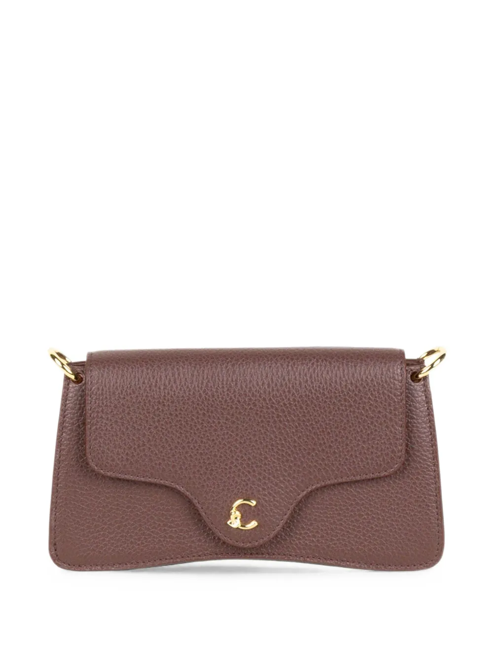 Coccinelle mini C-Me logo-plaque grained leather shoulder bag