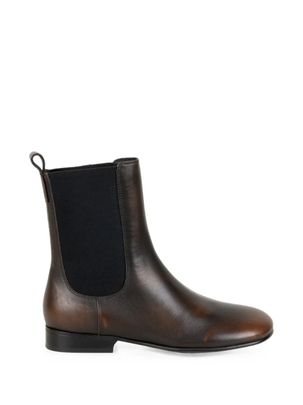 Bibi Lou Burnished Calf Leather Boots In Brown