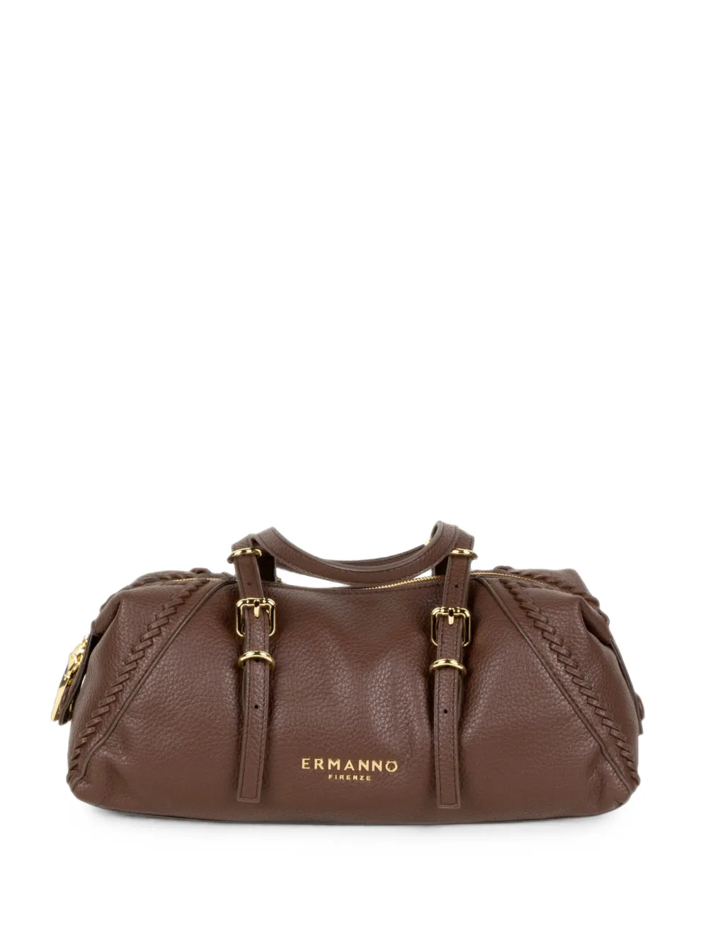 Ermanno Scervino braided-trim buckled tote bag