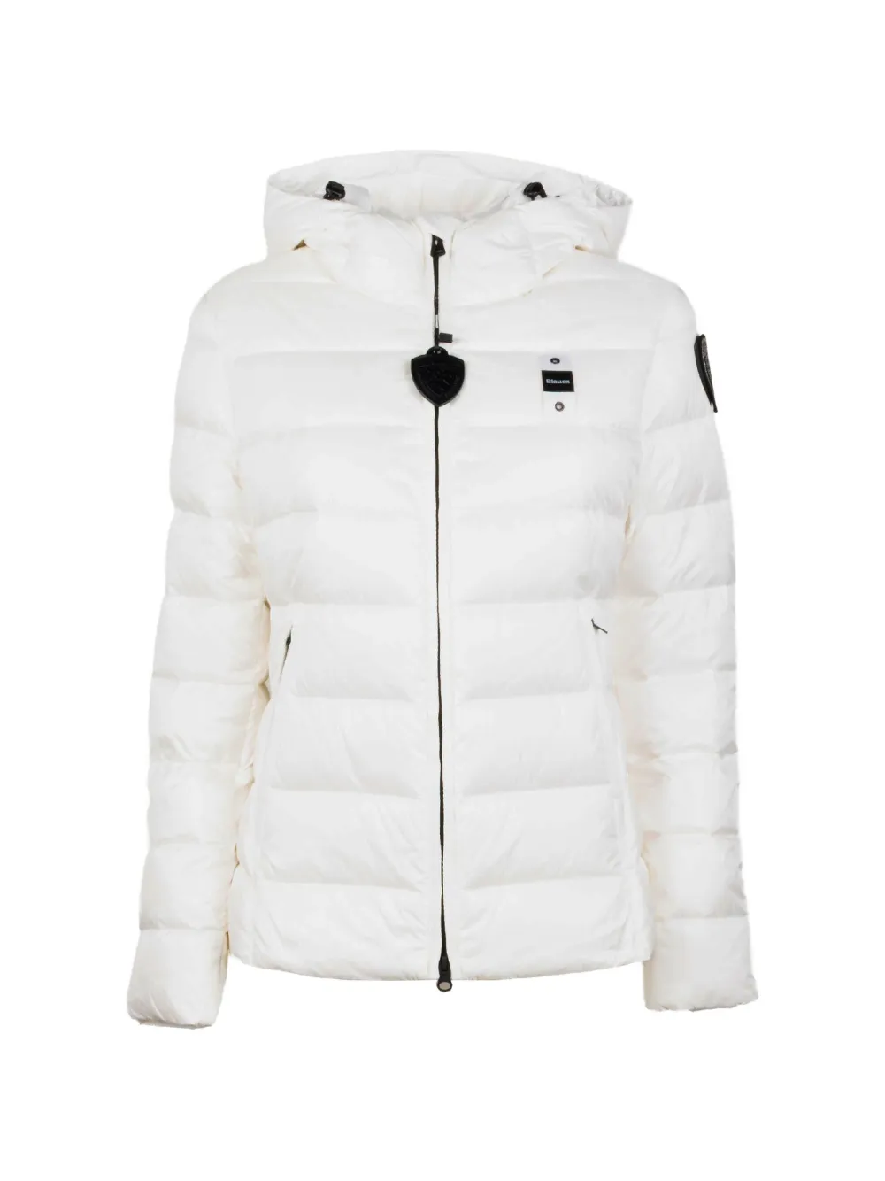 Blauer hooded quilted jacket - Bianco
