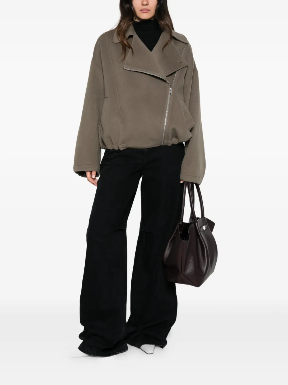 IRO Jack met asymmetrische rits Groen