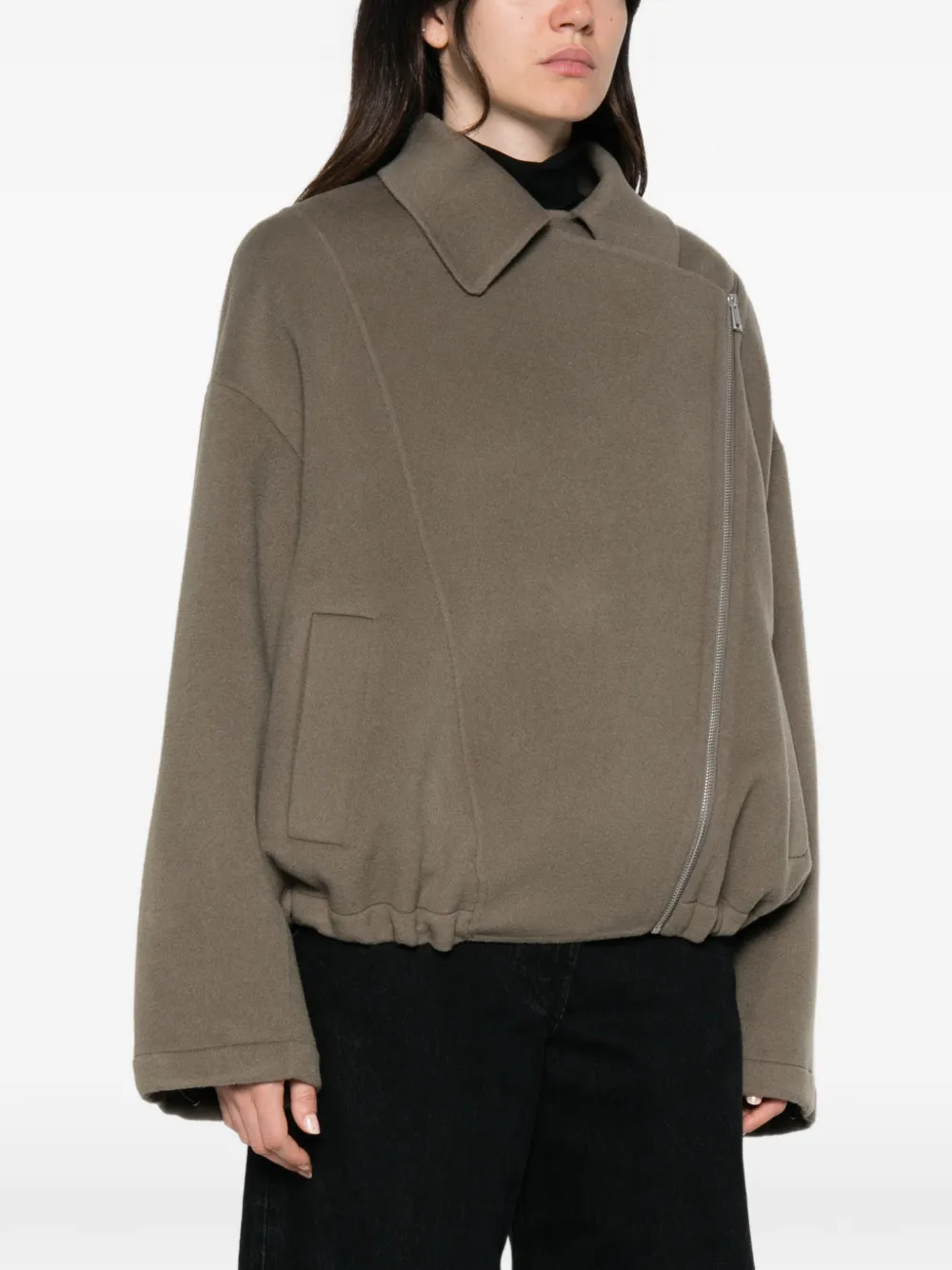 IRO Jack met asymmetrische rits Groen