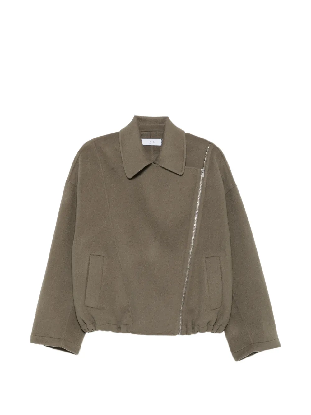 IRO asymmetric-zip jacket - Verde