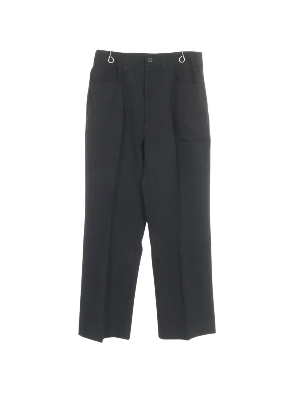 Balenciaga Pre-Owned pantalon droit à boutonnière (années 2010) - Noir Balenciaga Pre-Owned pantalon droit à boutonnière (années 2010) - Noir