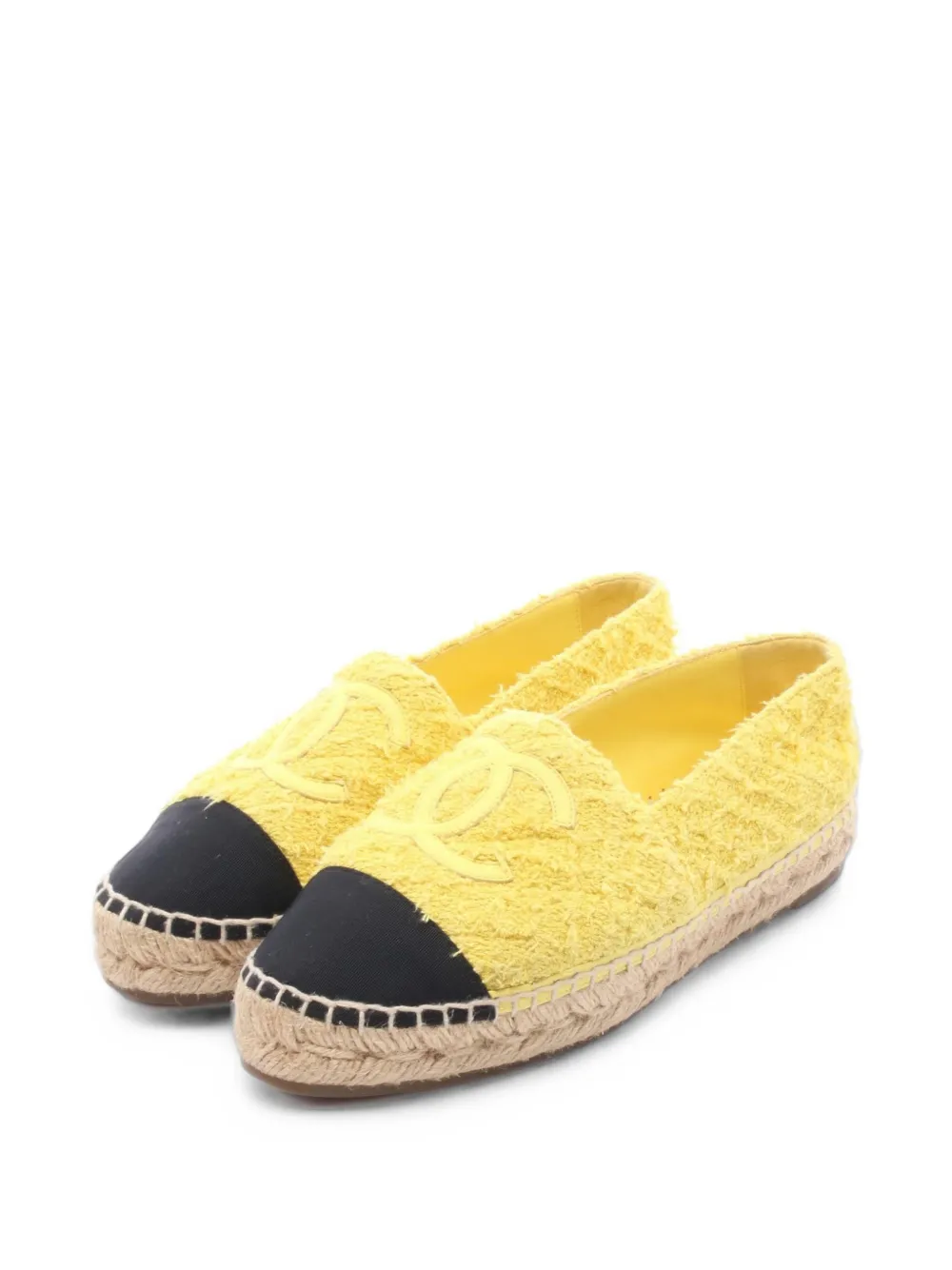 CHANEL Pre-Owned 1986-1988 Coco Mark espadrilles - Giallo