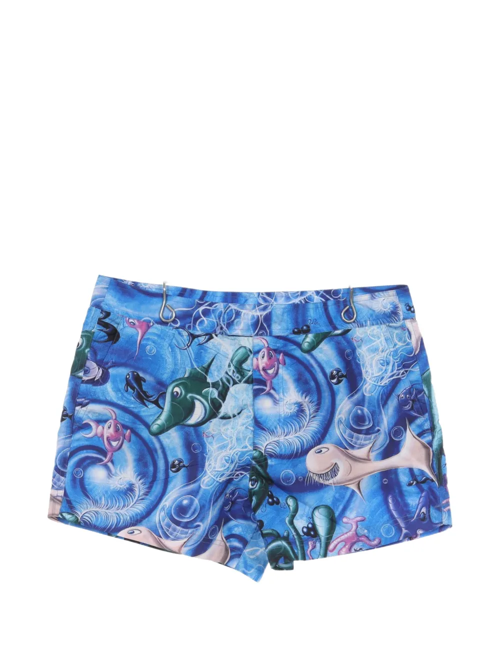 Christian Dior Pre-Owned x Kenny Scharf 2020 pattern swim shorts - Blau