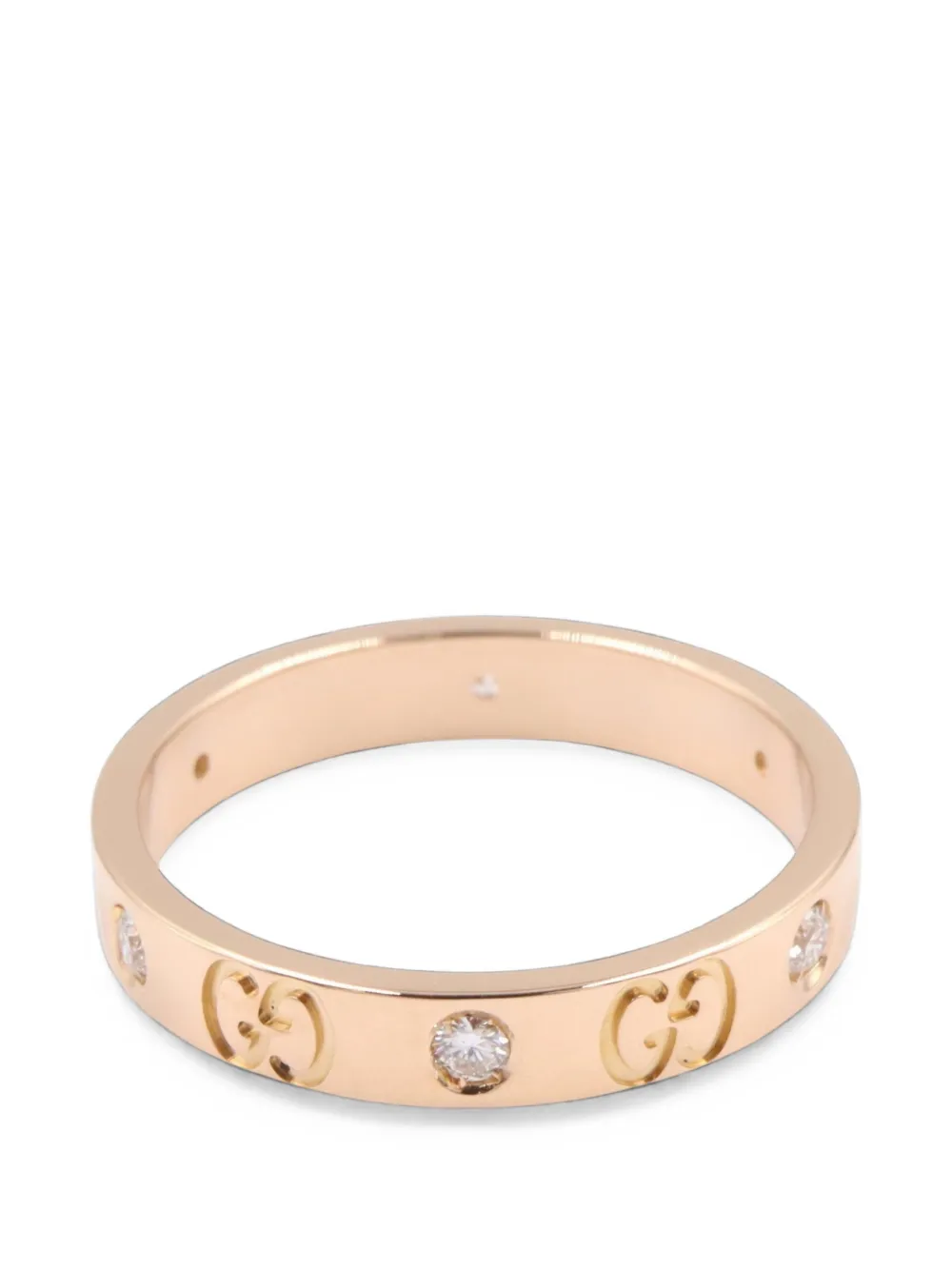 Gucci Pre-Owned 2010s Icon Amor diamond ring - Rosa