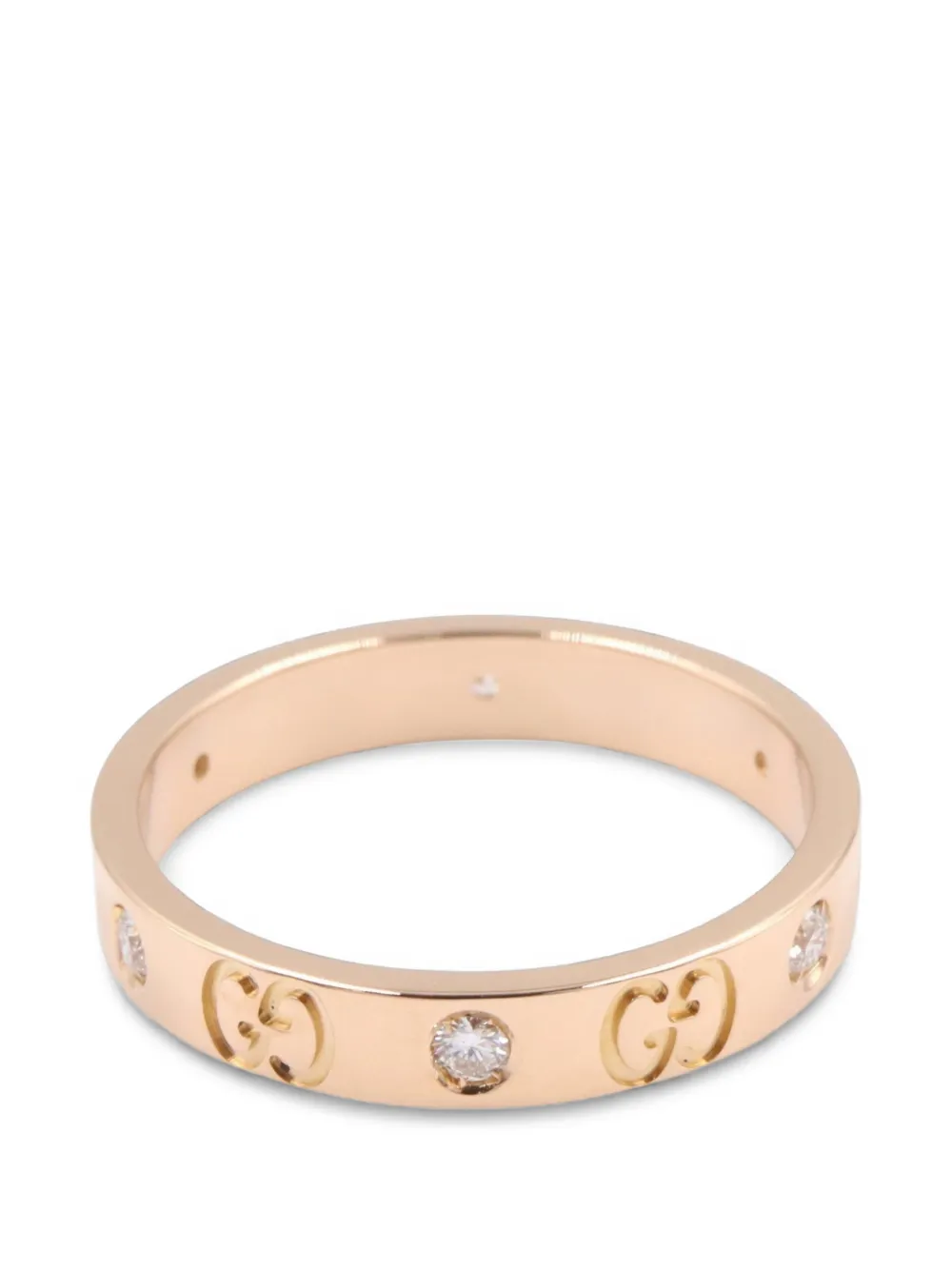 Gucci Pre-Owned 2010s Icon Amor diamond ring - Rosa