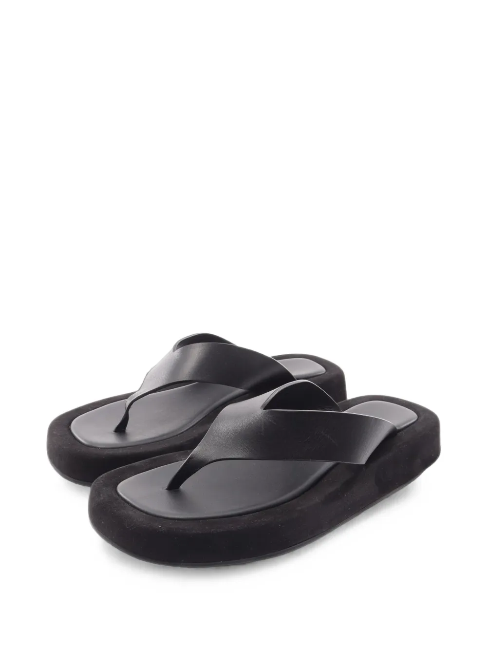 The Row Pre-Owned 2010s Ginza thong sandals - Schwarz