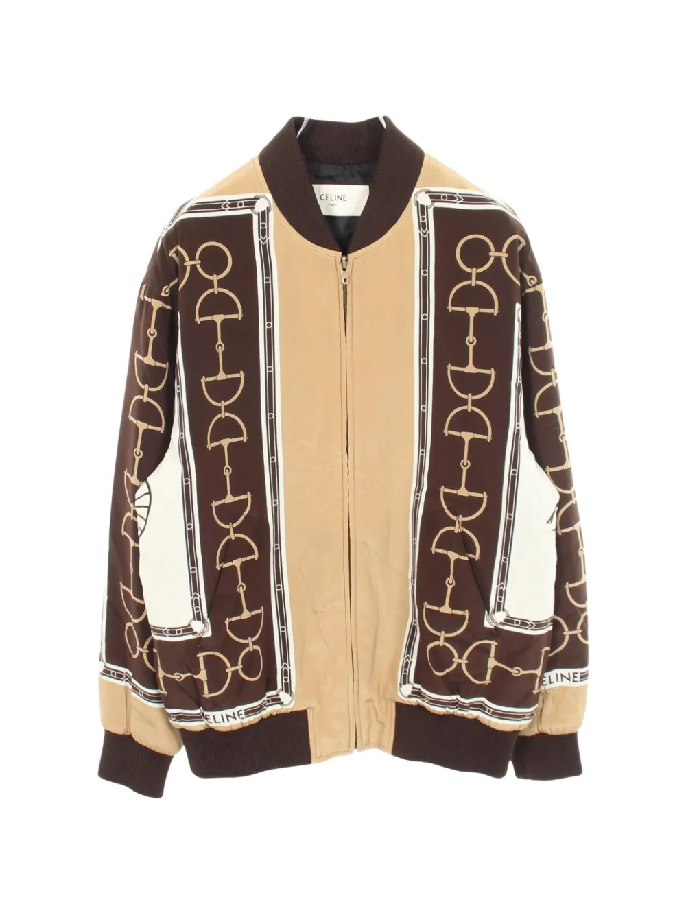 Pre-owned Celine 2010s Kazak Bomber Jacket In Brown