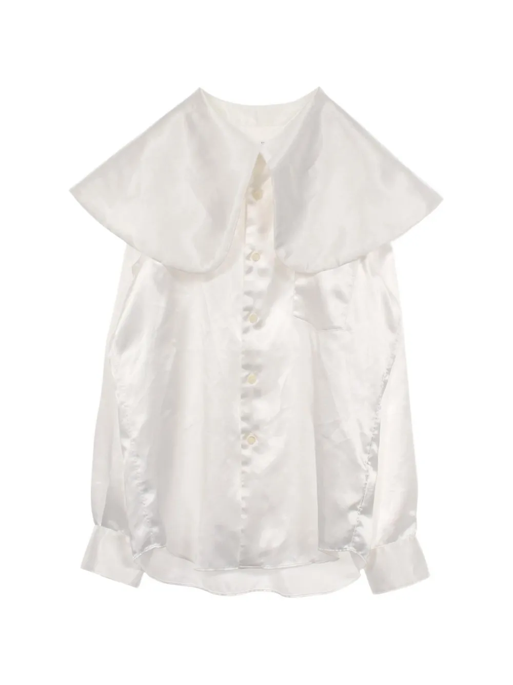 Comme Des Garçons Comme Des Garçons 2010s oversized-collar long-sleeve shirt - Bianco