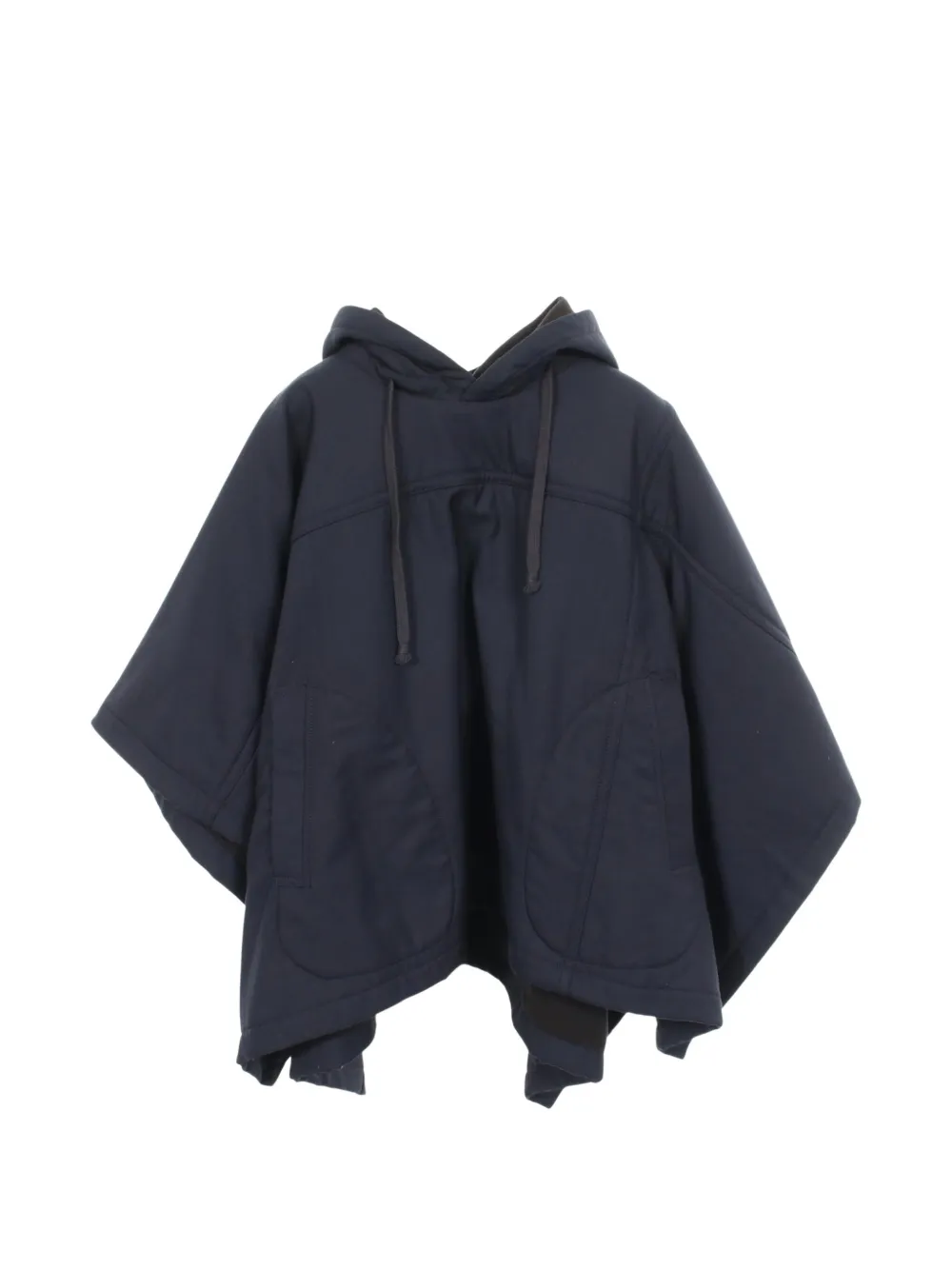 Comme Des Garçons Comme Des Garçons 2010s hooded poncho - Blu