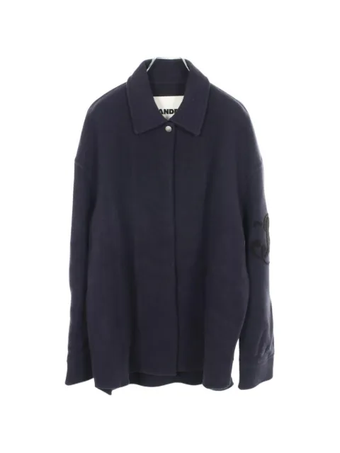 Jil Sander Pre-Owned 2010s logo-embroidered wool jacket