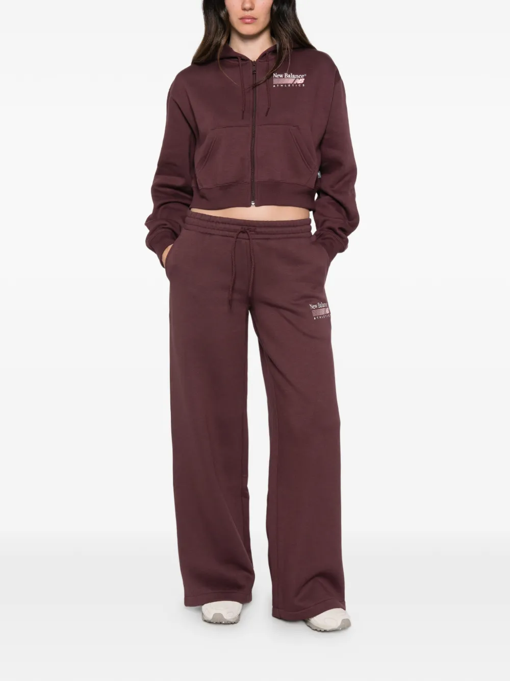 New Balance Hoodie met logoprint Rood