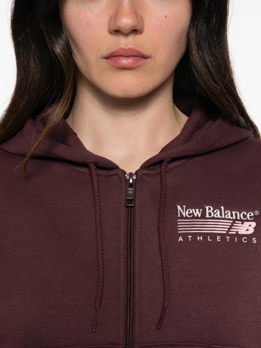 New Balance Hoodie met logoprint Rood