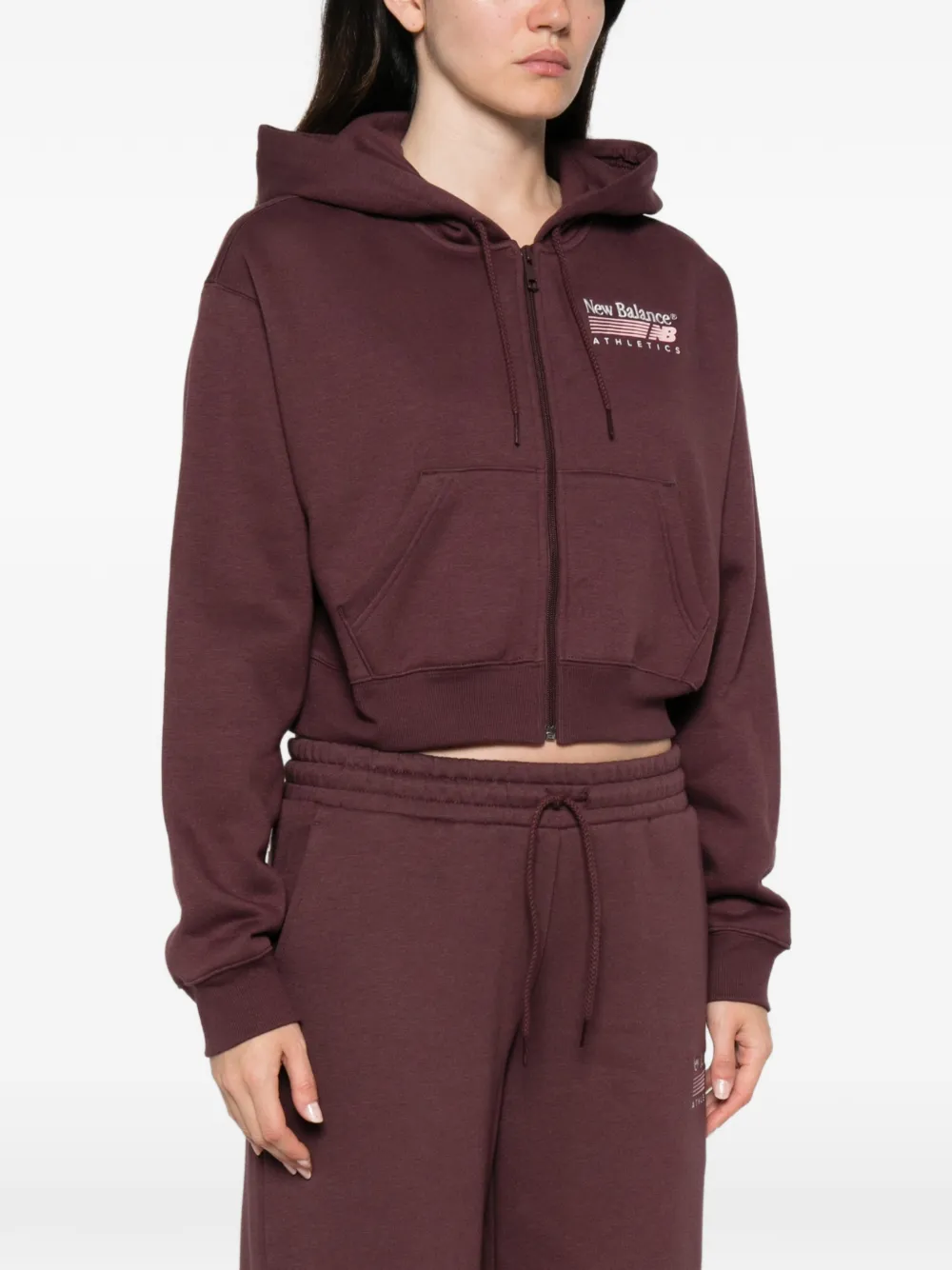 New Balance Hoodie met logoprint Rood