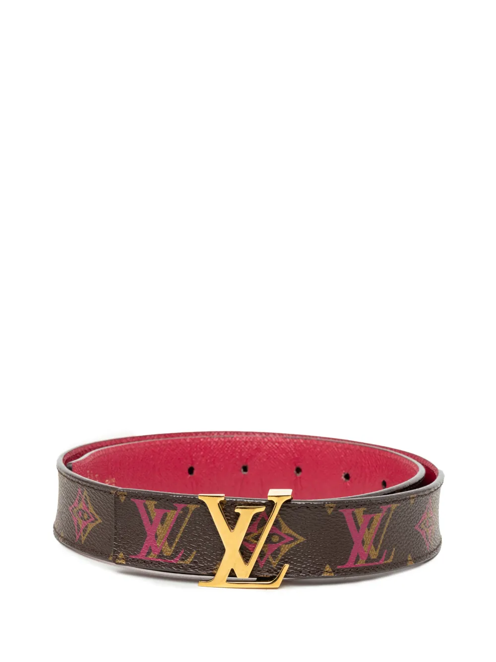 Louis Vuitton Pre-Owned 2013 Monogram Rainbow LV Initiales Reversible belt - Marrone