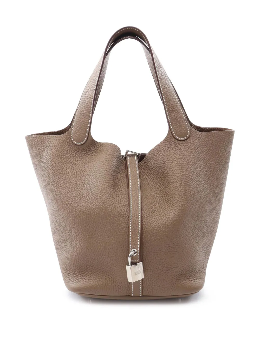 Hermès Pre-Owned 2021 Clemence Picotin Lock Handtasche 22cm - Braun