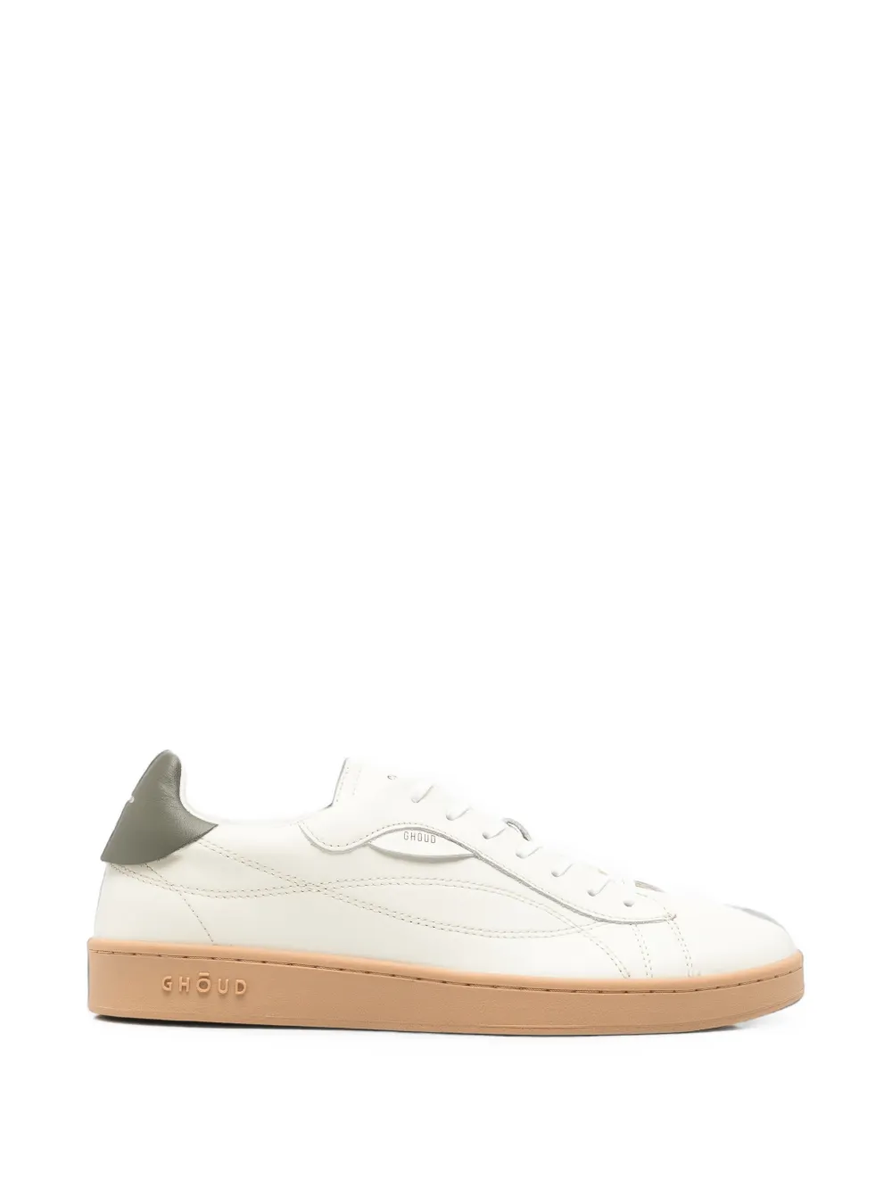 GHŌUD logo-print panelled sneakers - Bianco