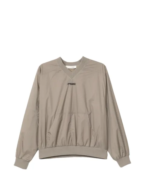 FEAR OF GOD ESSENTIALS logo-print V-neck sweatshirt