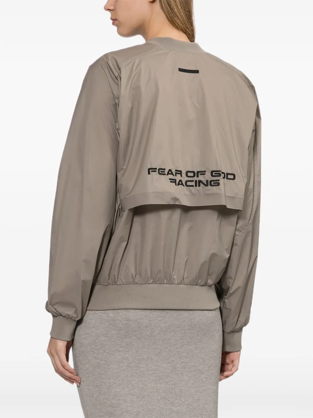 FEAR OF GOD ESSENTIALS Sweater met logoprint Bruin