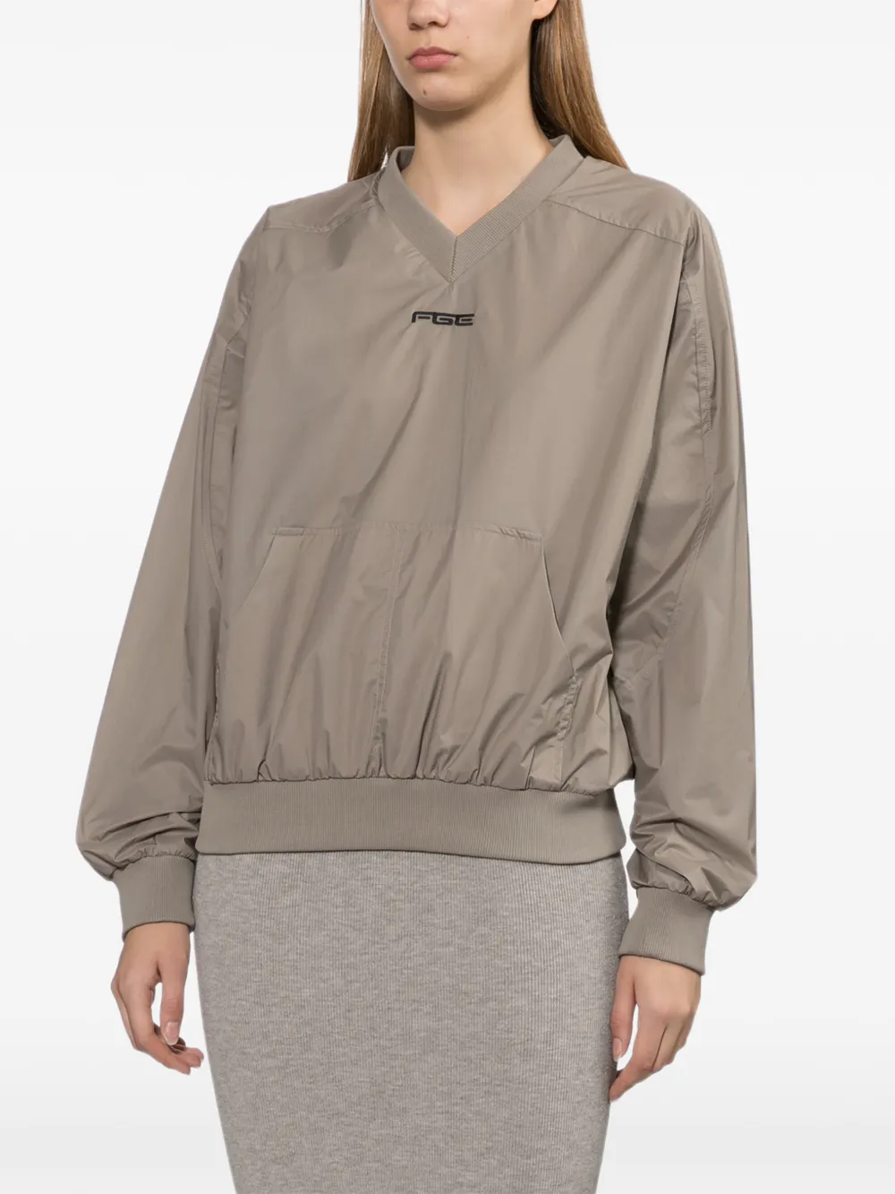 FEAR OF GOD ESSENTIALS Sweater met logoprint Bruin