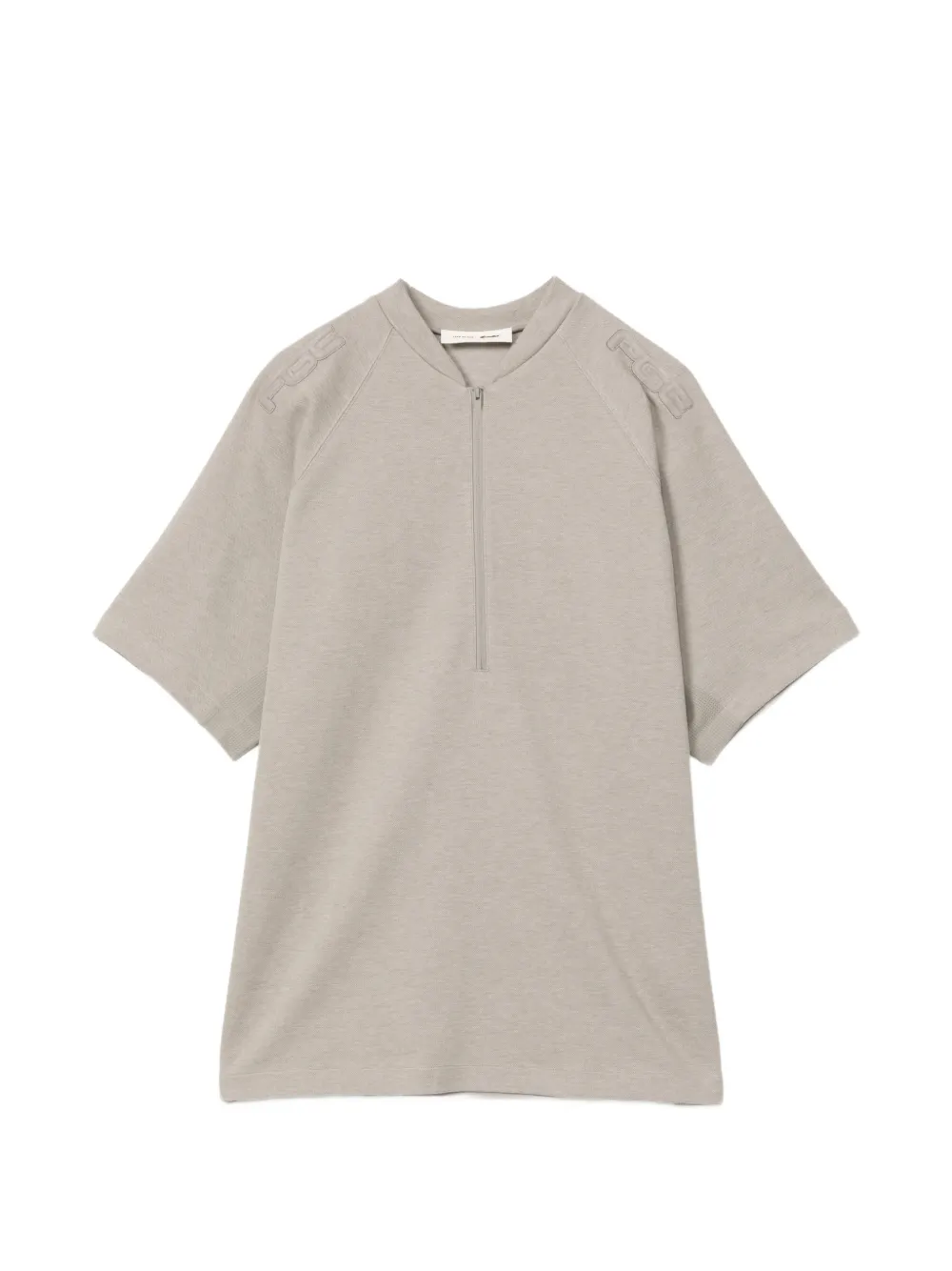 FEAR OF GOD ESSENTIALS T-shirt met halve rits en raglanmouwen Beige