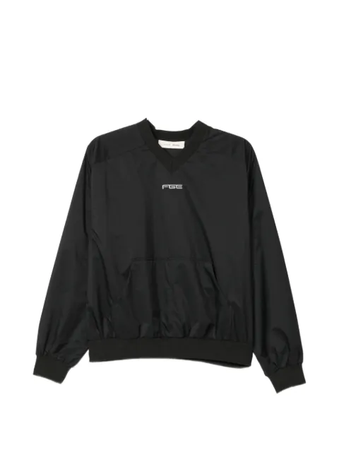 FEAR OF GOD ESSENTIALS logo-print V-neck sweatshirt
