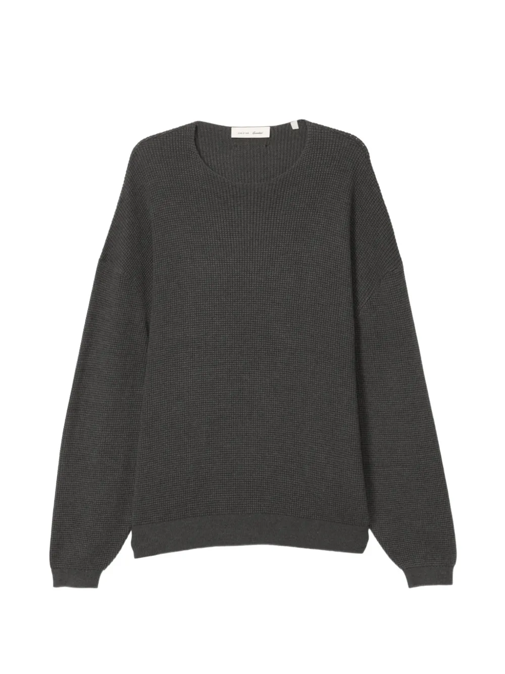 FEAR OF GOD ESSENTIALS Wafelgebreide trui met verlaagde schouders Grijs