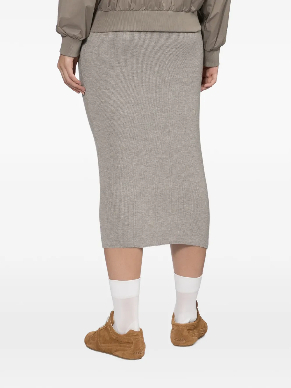 FEAR OF GOD ESSENTIALS Ribgebreide rok Grijs