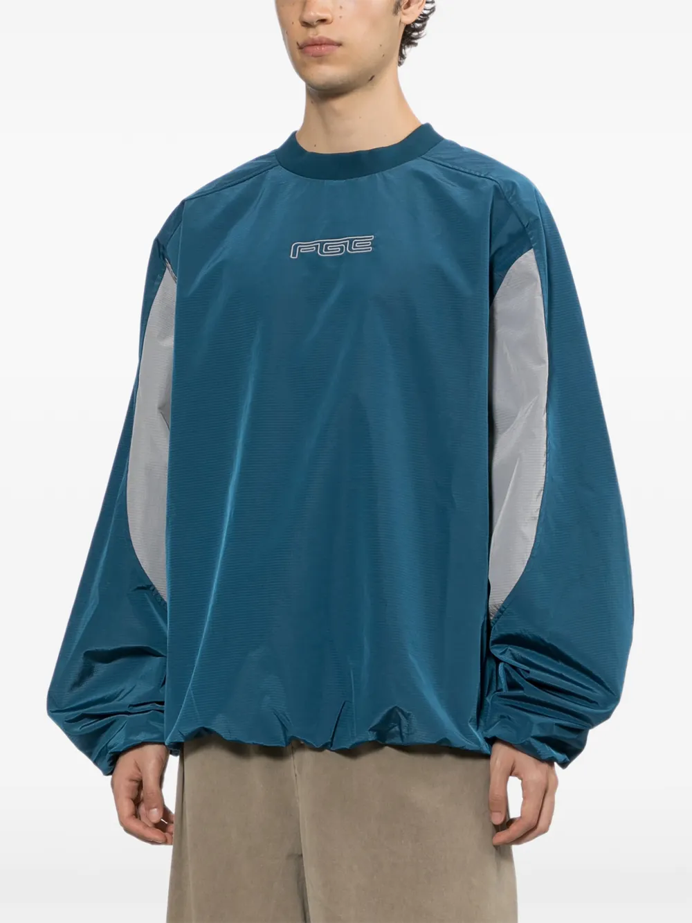 FEAR OF GOD ESSENTIALS Sweater met logoprint Blauw