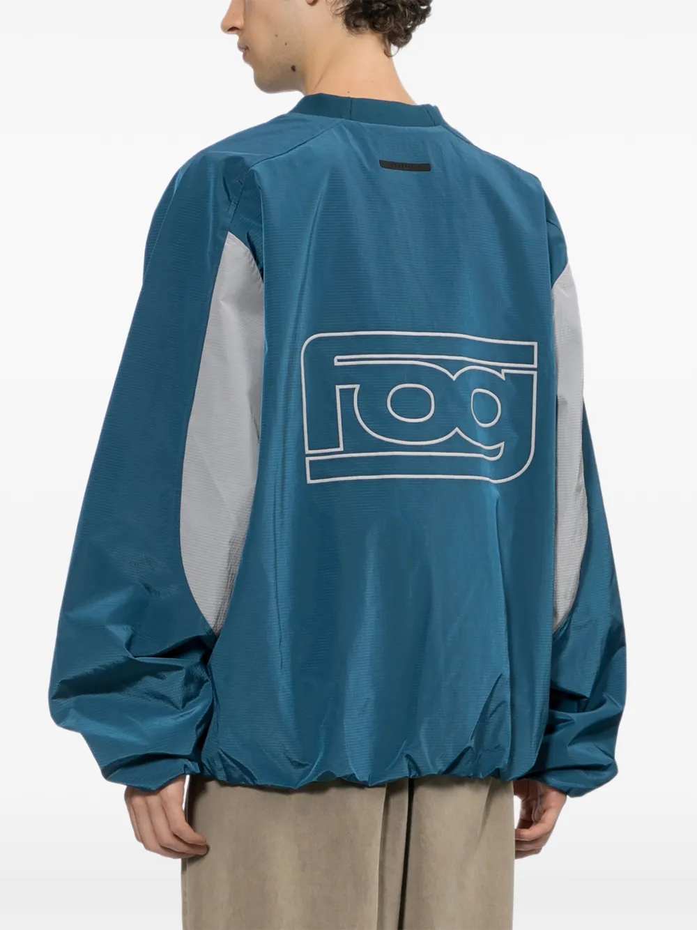 FEAR OF GOD ESSENTIALS Sweater met logoprint Blauw