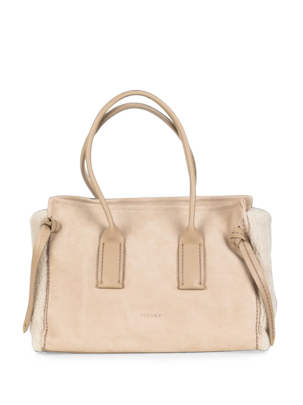 Visonà Medium Cortina Stone Tote Bag In Neutrals