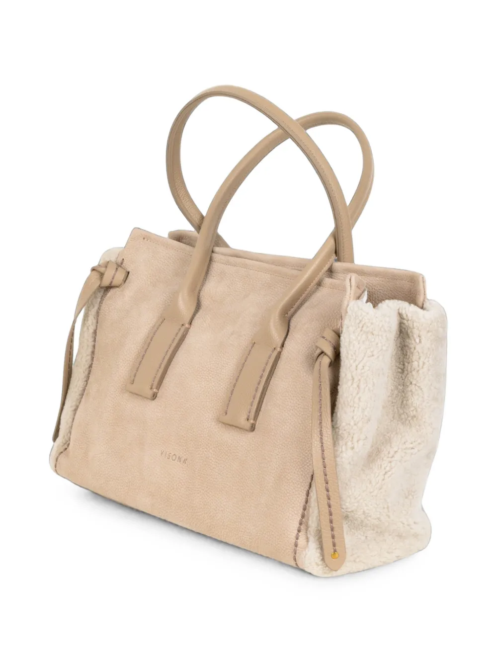 VISONA` Medium Cortina Stone shopper Beige