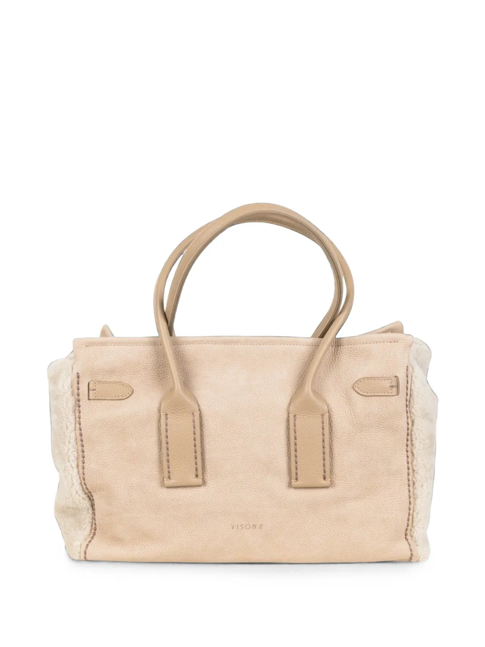 VISONA` Medium Cortina Stone shopper Beige