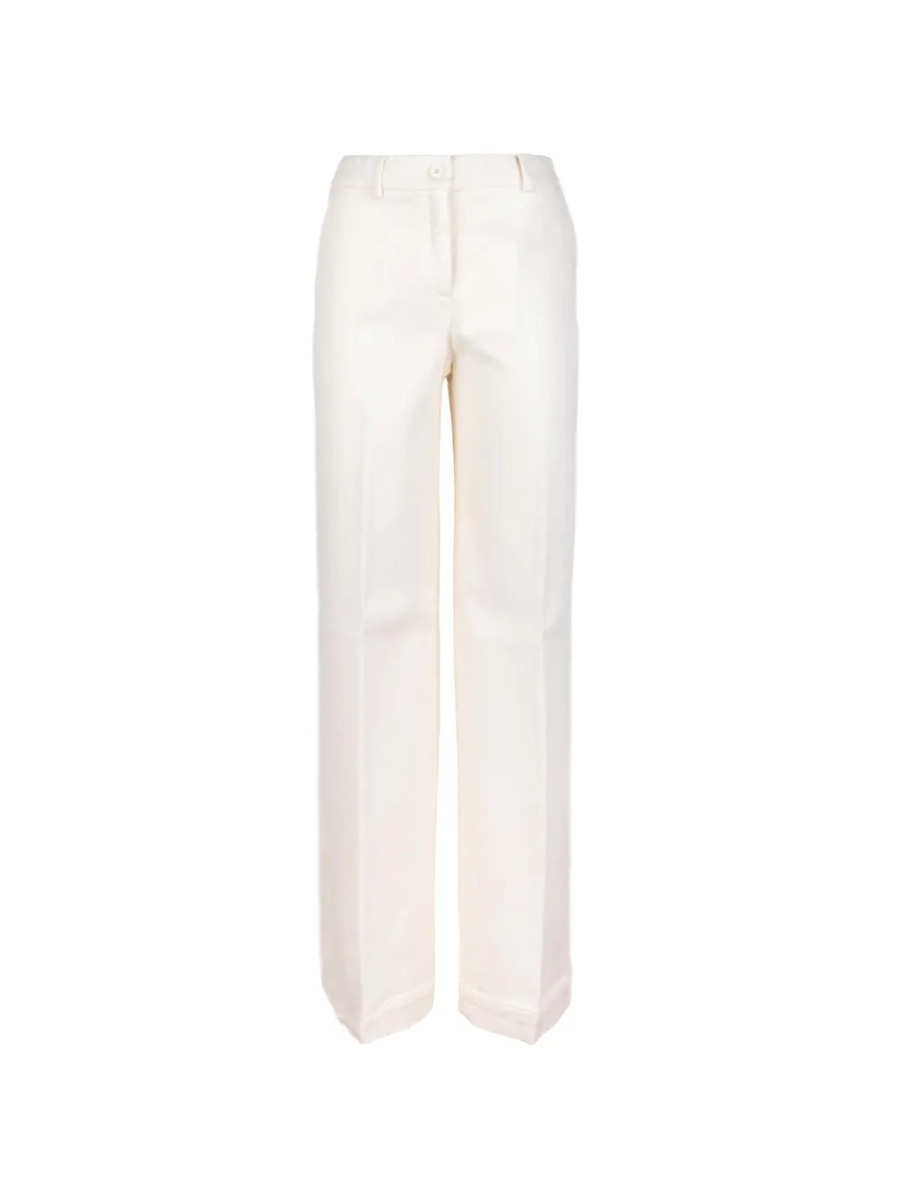 Via Masini 80 pressed-crease jeans - Bianco