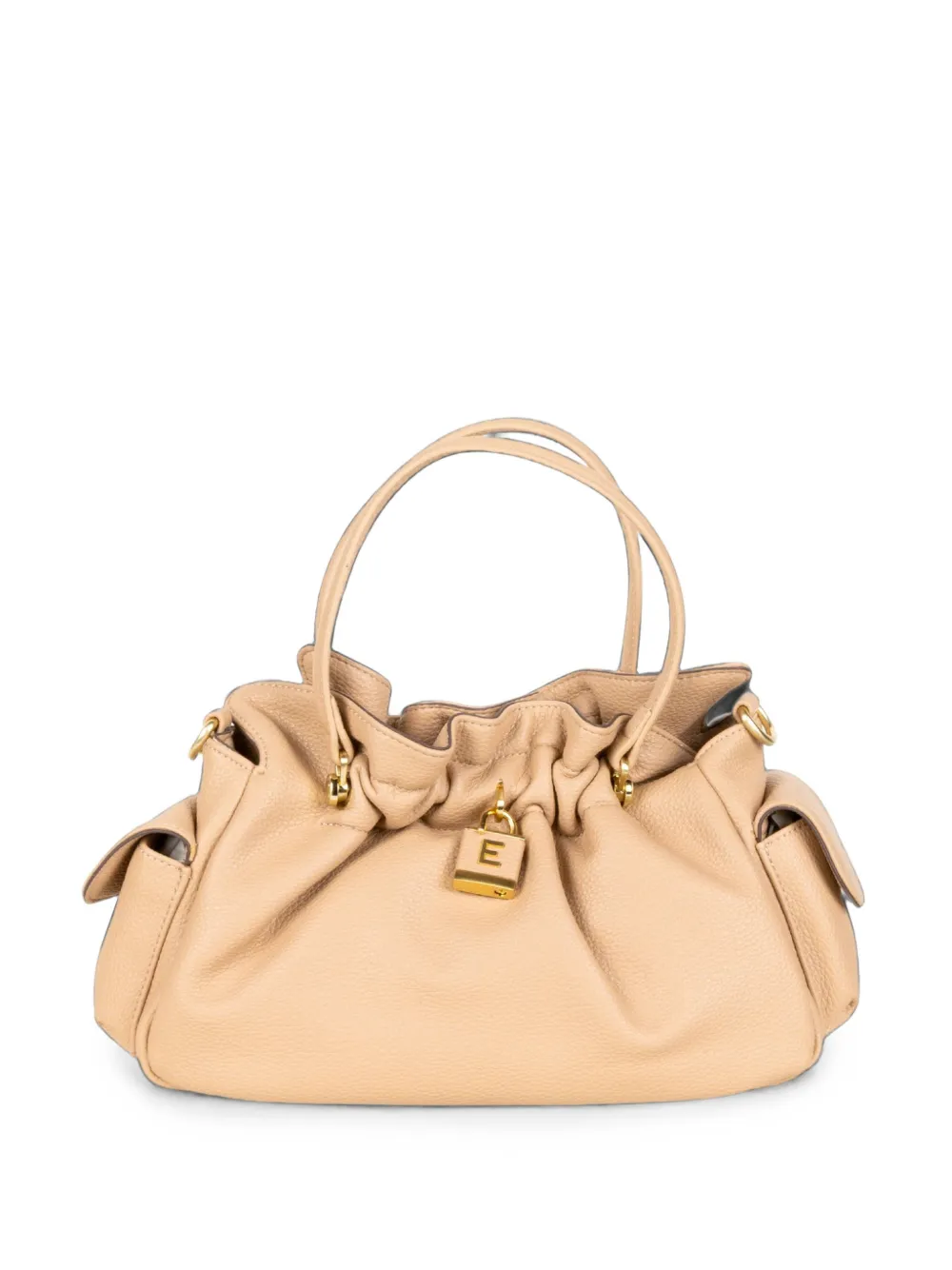 Ermanno Scervino padlock-detail ruched tote bag