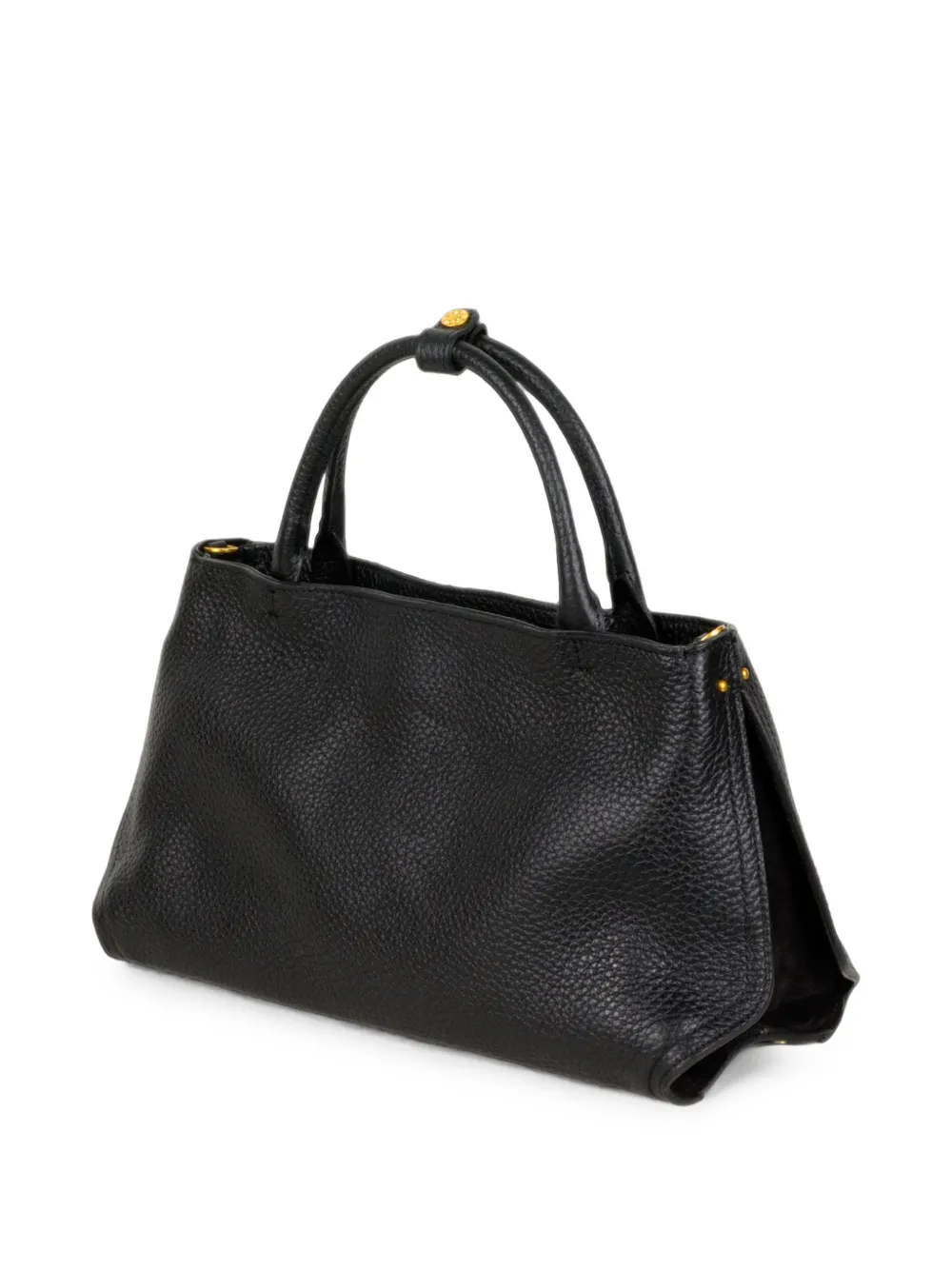 GIANNI CHIARINI Amal grainy leather tote bag Zwart