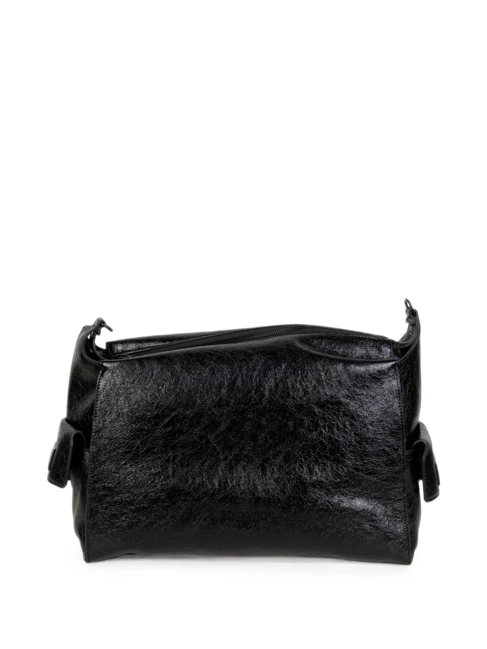 ERMANNO FIRENZE crinkled-finish shoulder bag Zwart